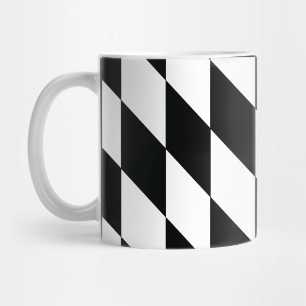 Checkered Rhomboids "White-Black" by MHich